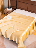 SilkSilky FR 22Momme Pure Soie Sheet Champagne 002