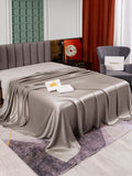 SilkSilky-FR 25Momme Pure Soie Sheet Gris 001