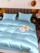 [Bleu Clair] SilkSilky-FR 19Momme Pure Soie Bedding Set 003