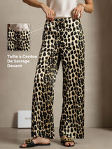 [Leopard] SilkSilky-FR 19Momme Soie Womens Pants 002,