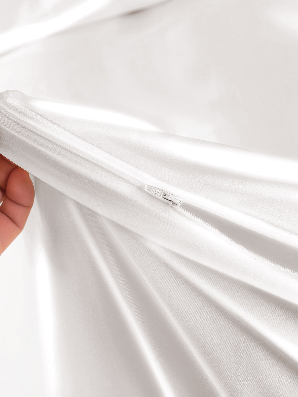 [Blanc] SilkSilky-FR 25Momme Pure Soie Bedding Set 006
