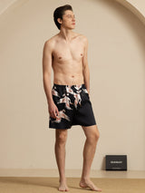 [Noir] SilkSilky-FR Mens Sleep Bottoms 005