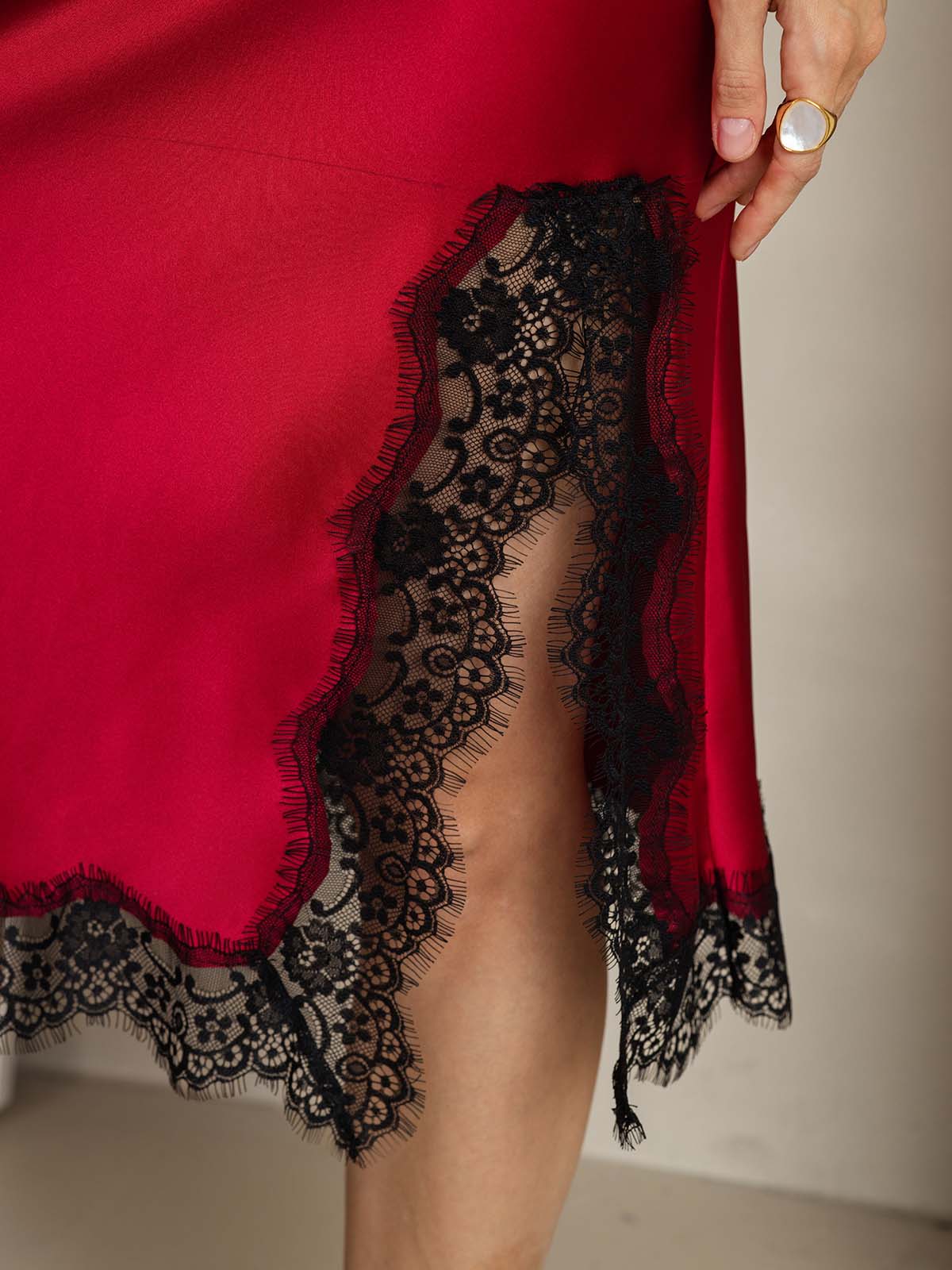 [Rouge Vineux] SilkSilky-FR 19Momme Soie Skirt 004