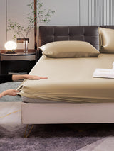 22Momme 3 pièces soie 1x drap housse+2x taies d‘oreiller