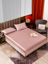 22Momme 3 pièces soie 1x drap housse+2x taies d‘oreiller