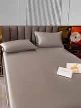 22Momme 3 pièces soie 1x drap housse+2x taies d‘oreiller