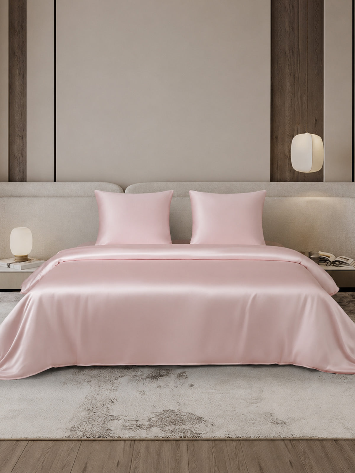 [Rose] SilkSilky-FR Parure de Lit Soie 002
