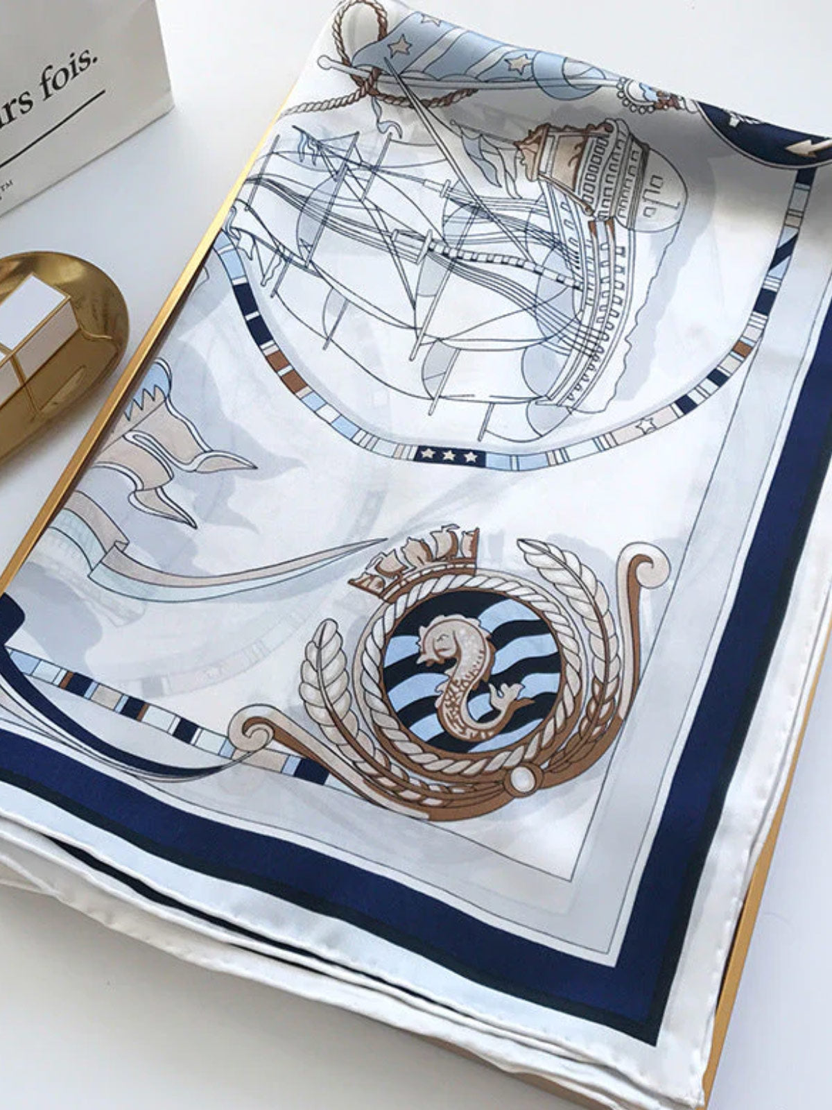 [P007] SilkSilky-FR Pure Soie Scarf 004,