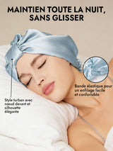 [Bleu Clair] SilkSilky-FR Bonnets de Nuit 004