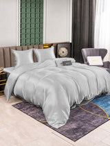[Argent] SilkSilky-FR Parure de Lit Soie 001