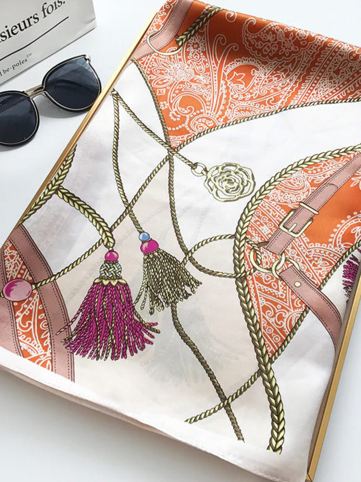 [P003] SilkSilky-FR Pure Soie Scarf 003,