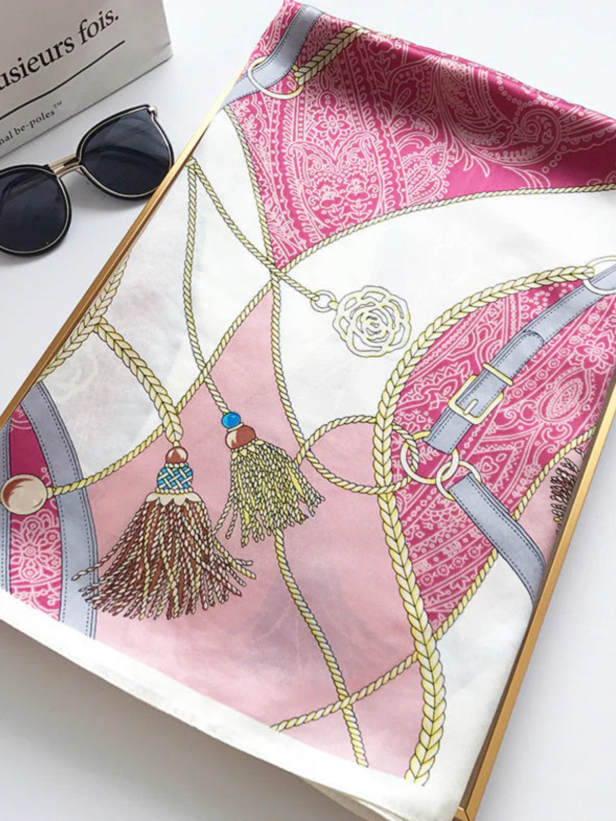 [P004] SilkSilky-FR Pure Soie Scarf 004,