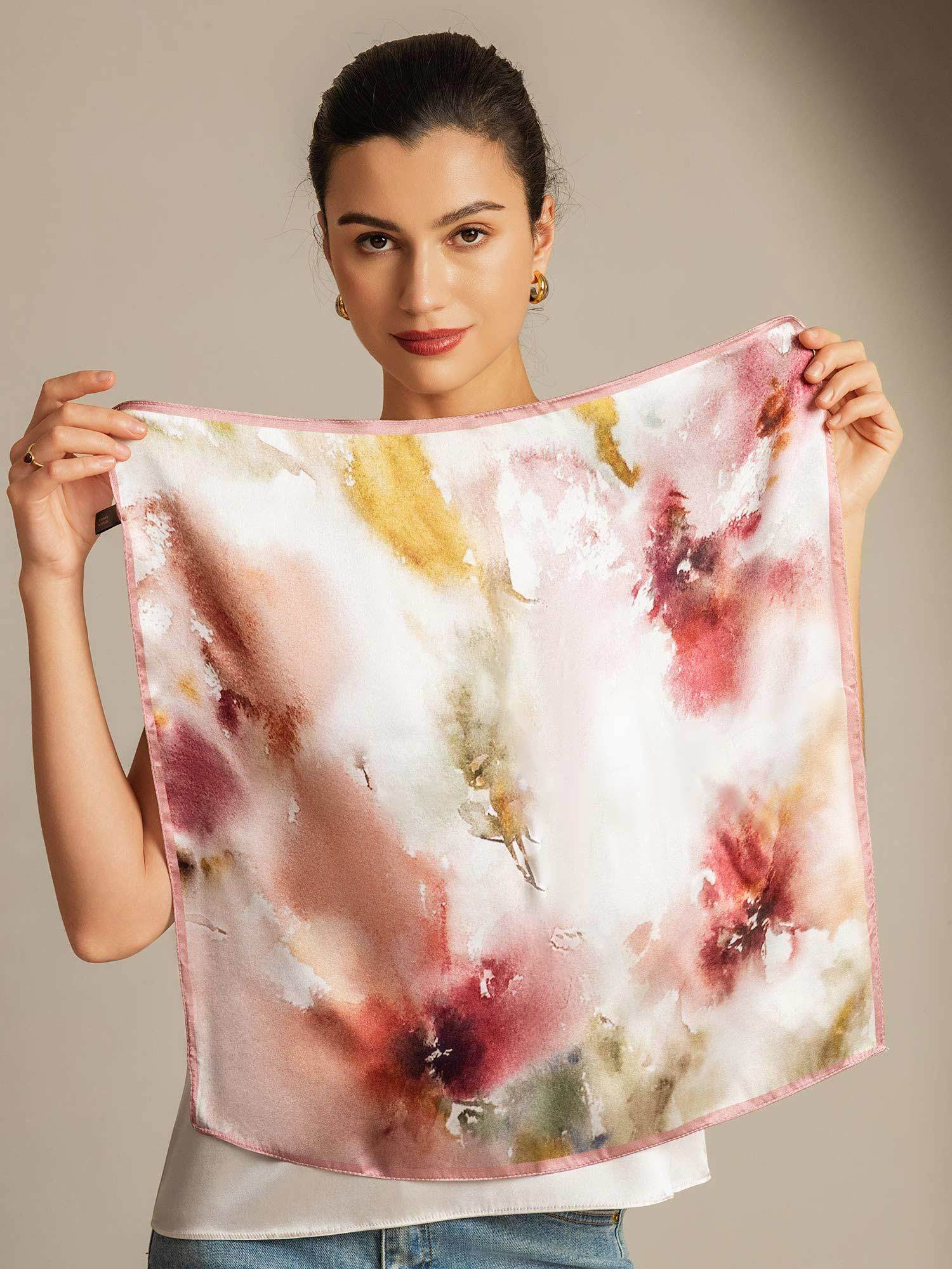 [P101] SilkSilky-FR Soie Scarf 002,