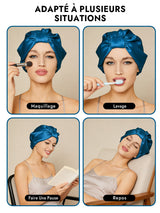 [Bleu Royal] SilkSilky-FR Bonnets de Nuit 006