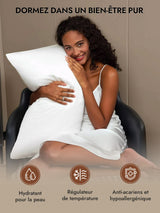 [Blanc] SilkSilky-FR 30Momme Taies d'Oreiller 005