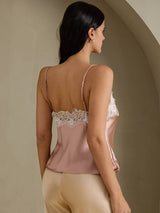 [Toscane] SilkSilky-FR Spaghetti Strap V Neck Top À Fines Brides 002