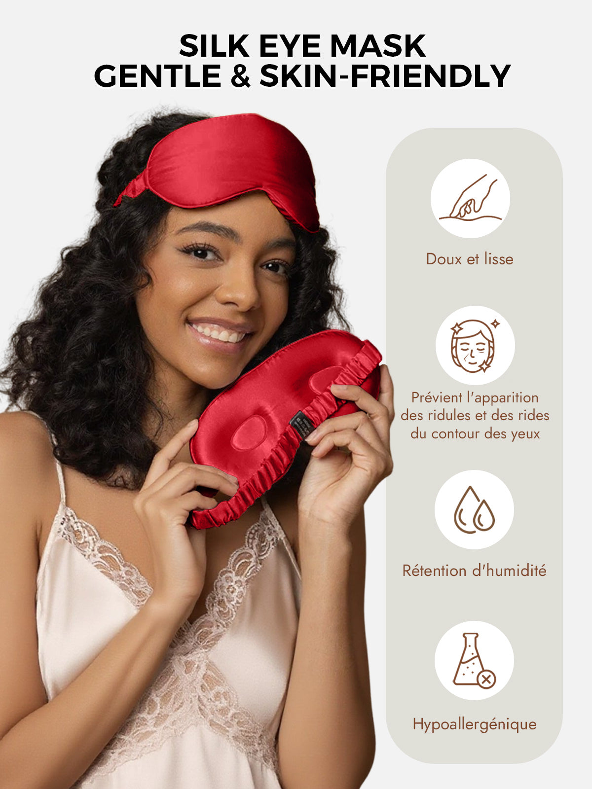 [Rouge Vineux] SilkSilky-FR Soie Eye Mask 003