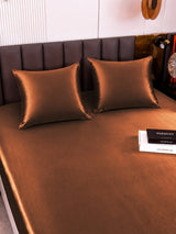 [Café] SilkSilky-FR Parure de Lit Soie 005