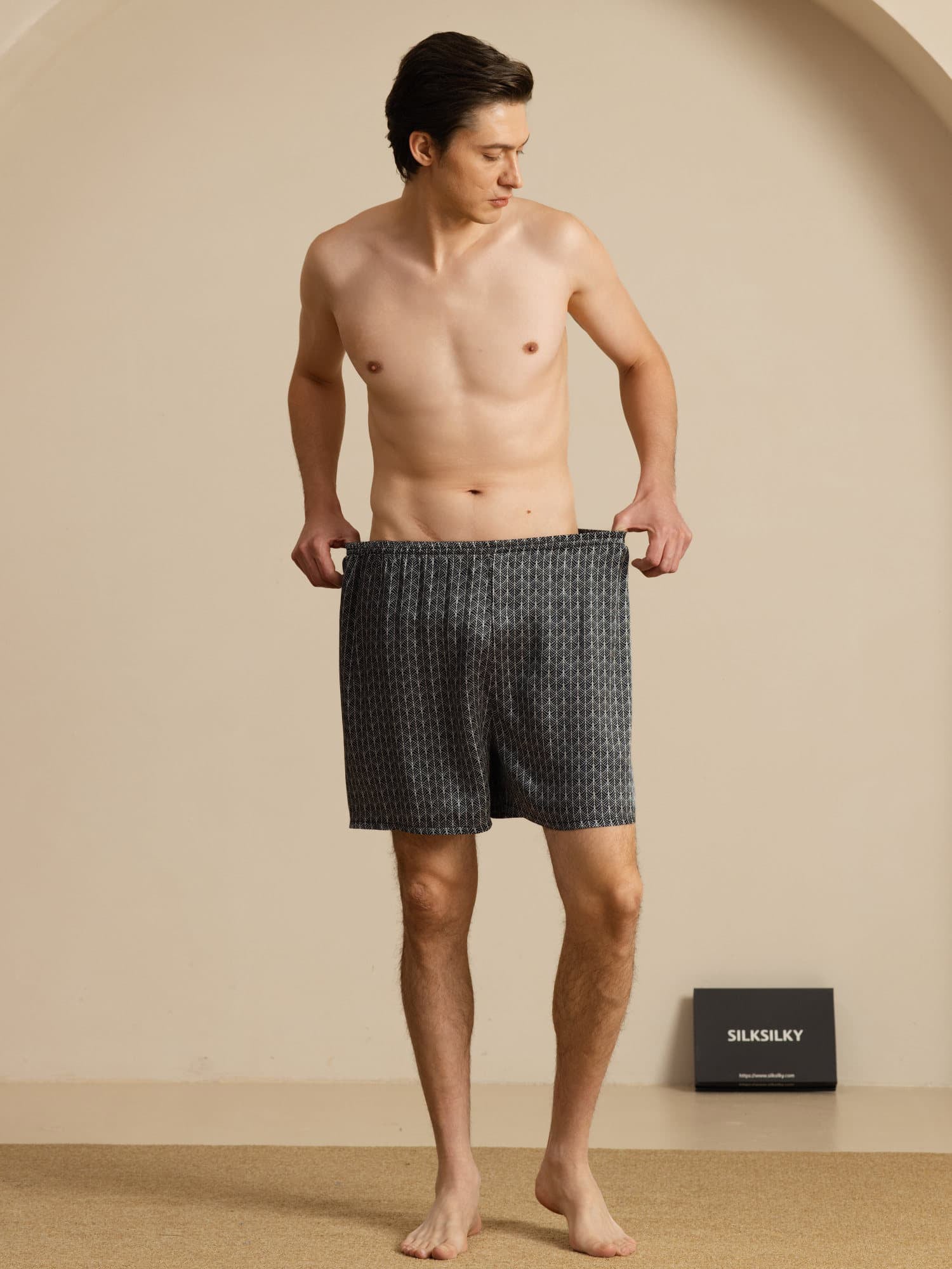 [Ginkgo Noir] SilkSilky-FR Mens Sleep Bottoms 007