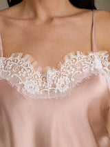 [Toscane] SilkSilky-FR Spaghetti Strap V Neck Top À Fines Brides 004