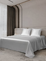 [Argent] SilkSilky-FR Parure de Lit Soie 002