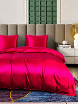 [Rouge Vineux] SilkSilky-FR Parure de Lit Soie 004