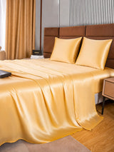 [Champagne] SilkSilky-FR Parure de Lit Soie 003