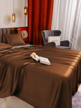 [Café] SilkSilky-FR Parure de Lit Soie 005