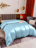 SilkSilky FR 19Momme Pure Soie Duvet Cover BleuClair 004