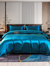 [Bleu Royal] SilkSilky-FR 22Momme Pure Soie Bedding Set 001,