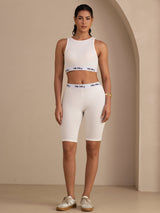 [Blanc] SilkSilky-FR Womens Shorts 007