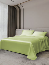 [Vert Menthe] SilkSilky-FR 19Momme Parure de Lit Soie 002