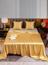 [Champagne] SilkSilky-FR Parure de Lit Soie 001