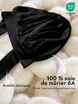 [Noir] SilkSilky-FR Bonnets de Nuit 002