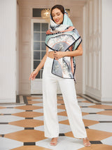 [P030] SilkSilky-FR Pure Soie Scarf 005,