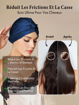 [Bleu Foncé] SilkSilky-FR Bonnets de Nuit 005