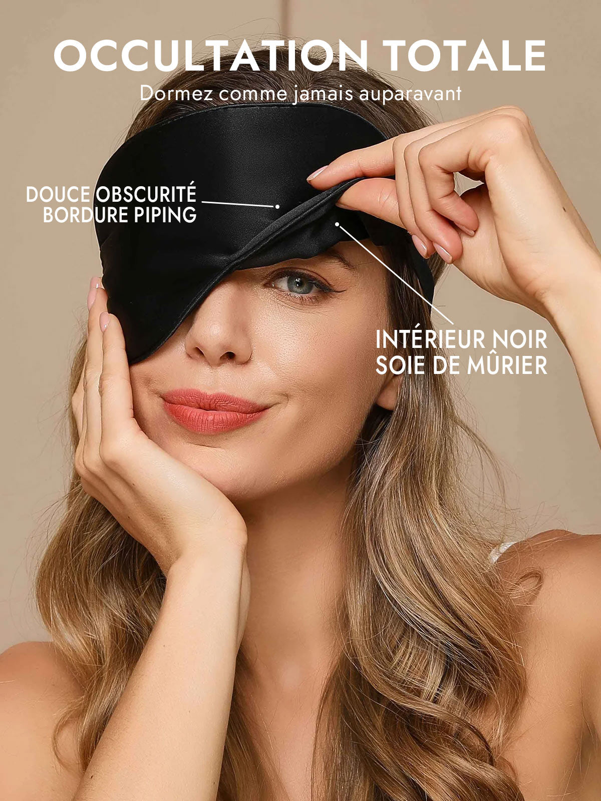 [Noir] SilkSilky-FR Masques pour les Yeux 002