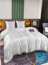 [Argent] SilkSilky-FR Parure de Lit Soie 001