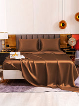 [Café] SilkSilky-FR Parure de Lit Soie 005