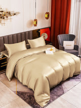 [Beige] SilkSilky-FR 19Momme Pure Soie Bedding Set 001