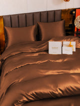 [Café] SilkSilky-FR Parure de Lit Soie 004
