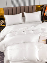 [Blanc] SilkSilky-FR 22Momme Pure Soie Bedding Set 006,