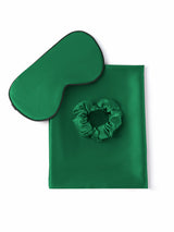 [Vert Foncé] SilkSilky-FR 19Momme Pure Soie Pillowcase Set 005