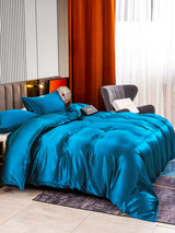 [Bleu Royal] SilkSilky-FR 22Momme Pure Soie Bedding Set 003,