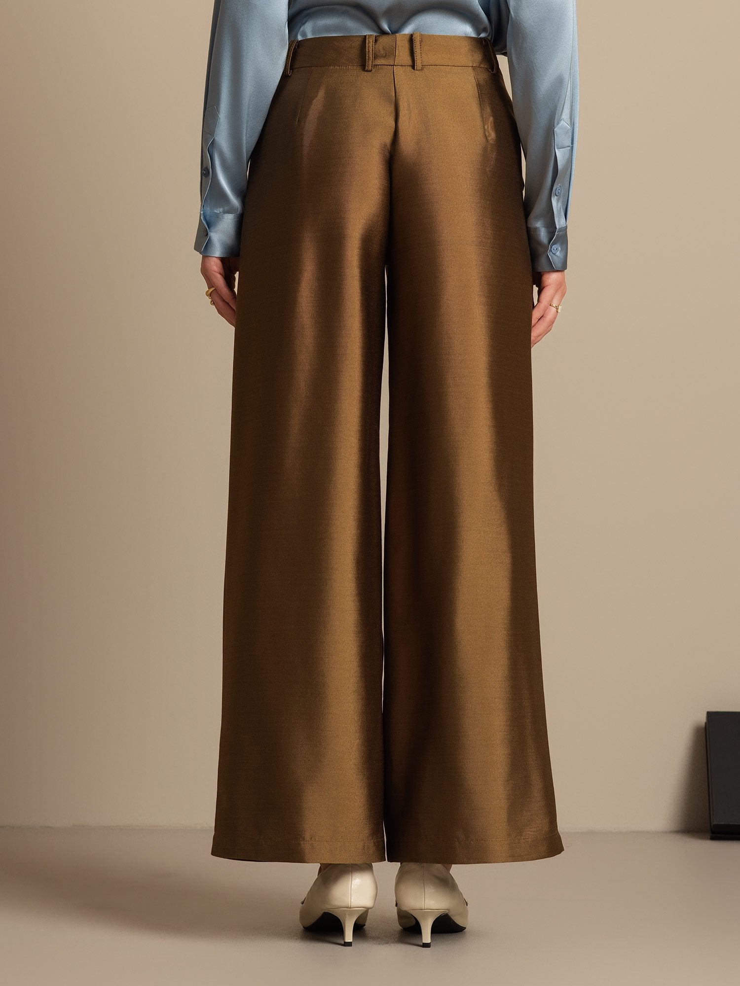 [Bronze] SilkSilky-FR 32Momme Soie Womens Pants 002,