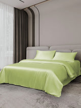 [Vert Menthe] SilkSilky-FR 19Momme Parure de Lit Soie 002