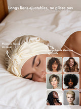 [Beige] SilkSilky-FR Bonnets de Nuit 004