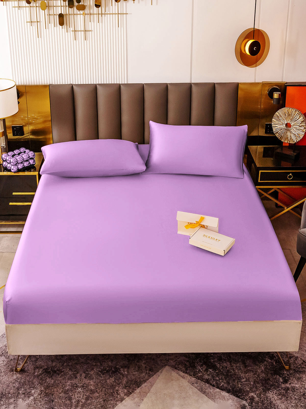 [Lavande] SilkSilky-FR 19Momme Pure Soie Bedding Set 002