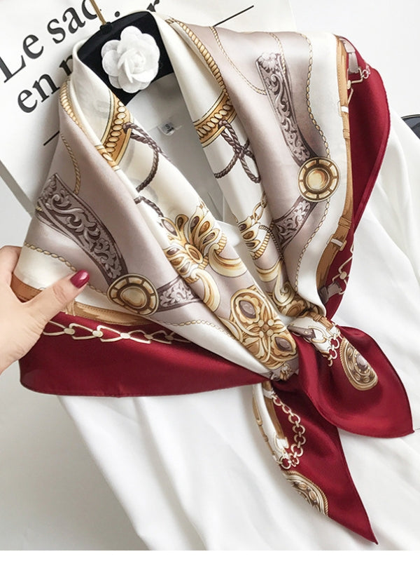[P009] SilkSilky-FR Pure Soie Scarf 003,