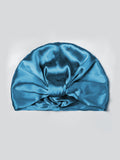 SilkSilky-FR Pure Soie Sleep Cap BleuRoyal 005